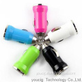 colorful mini USB car charger for electronic cigarette